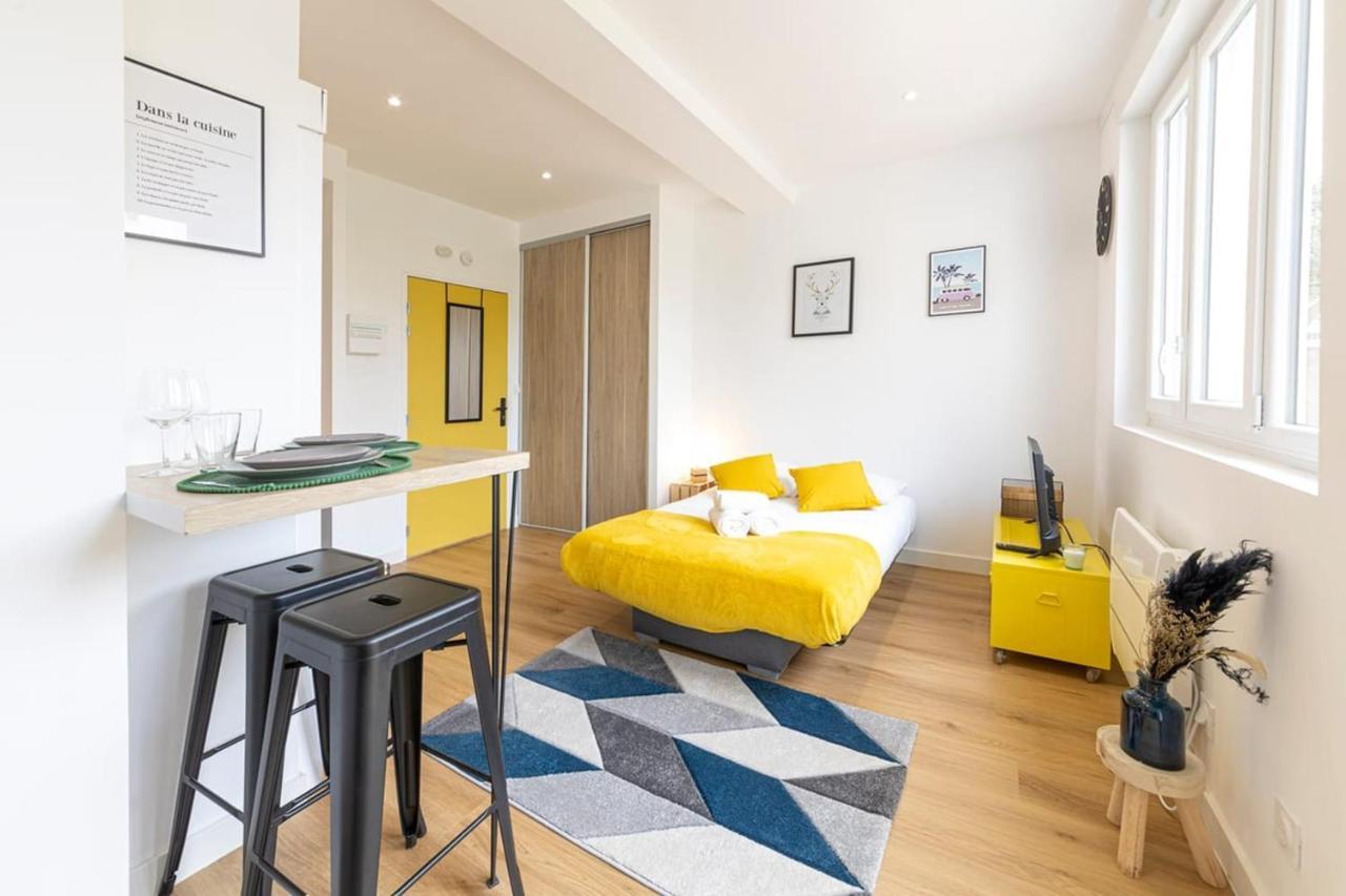 Apartamento Le Yellow, Studio Renove, Tout Confort, Jardin Saint-Jacques-de-la-Lande Exterior foto