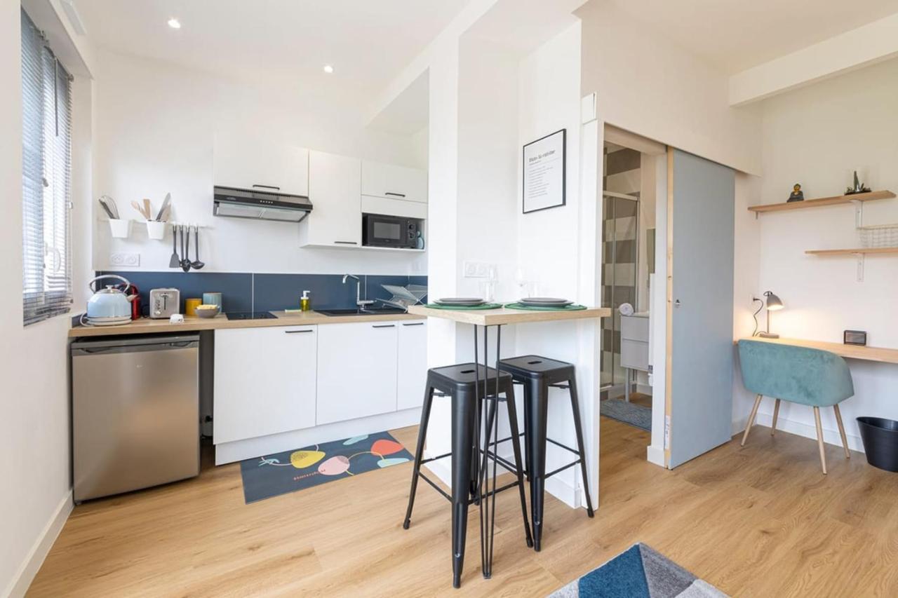Apartamento Le Yellow, Studio Renove, Tout Confort, Jardin Saint-Jacques-de-la-Lande Exterior foto