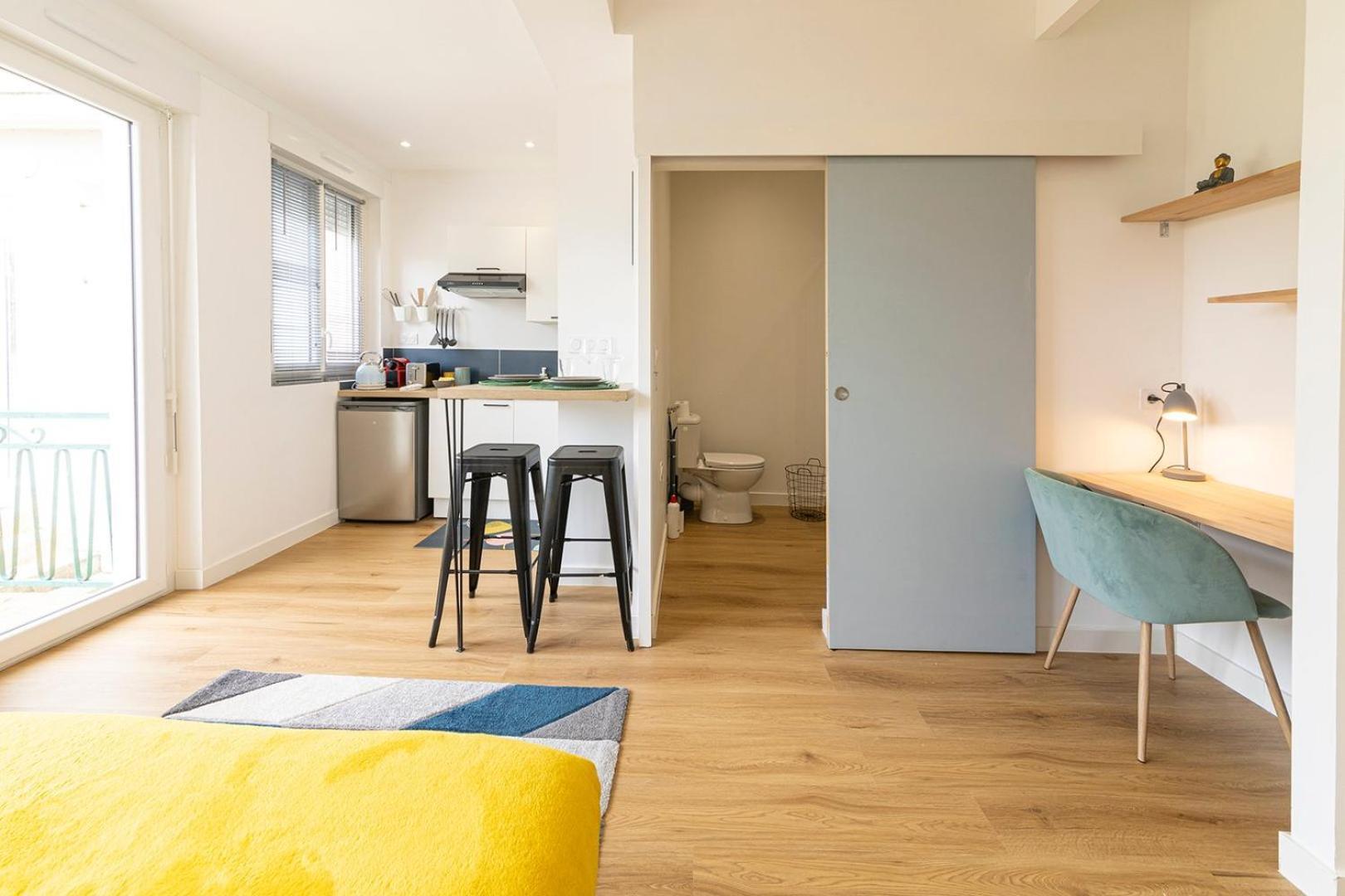 Apartamento Le Yellow, Studio Renove, Tout Confort, Jardin Saint-Jacques-de-la-Lande Exterior foto